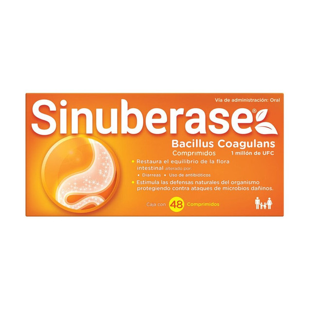 Sinuberase 48 Tablets 2b Probiotics